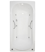 Ванна Aqualux Flora (Artex Gaiti) 170x80 с гидромассажем Ванна Aqualux Flora (Artex Gaiti) 170x80 с гидромассажем